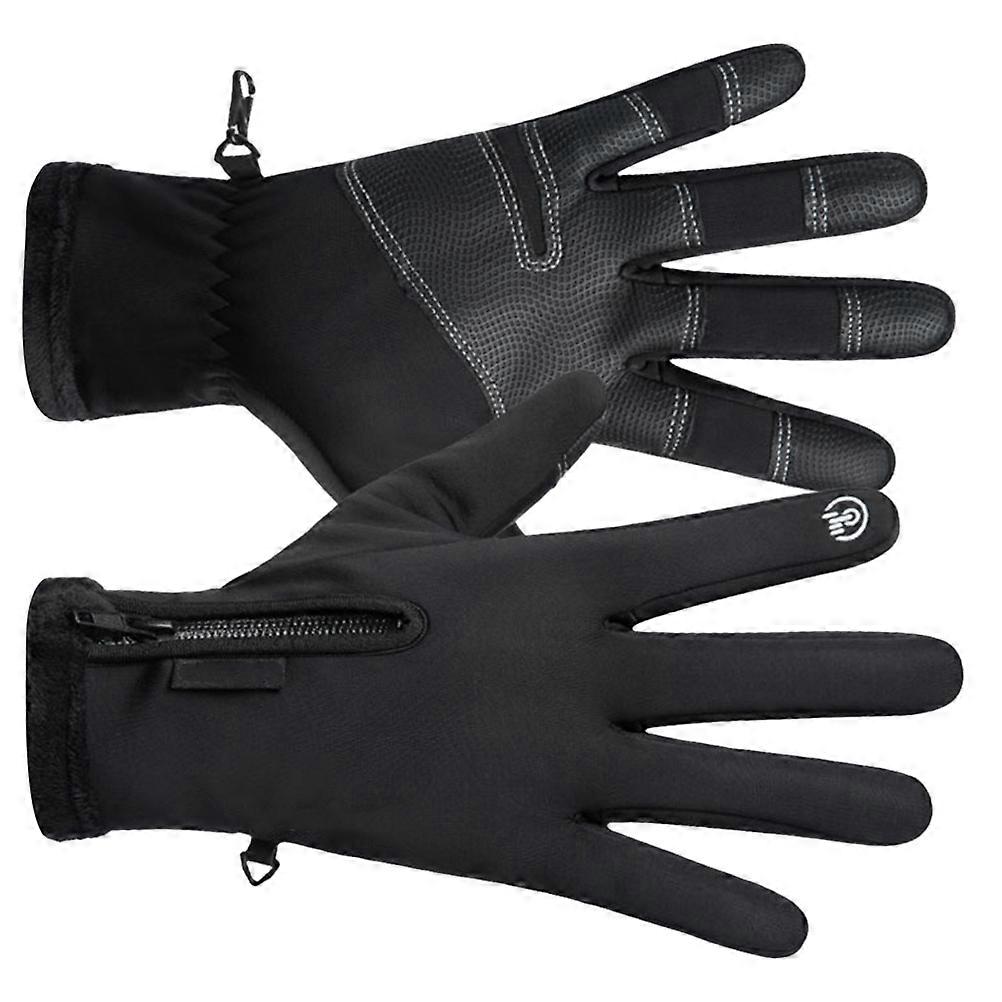 Windproof Riding Gloves for Men 1Pair Warm Waterproof Touch Screen Gloves