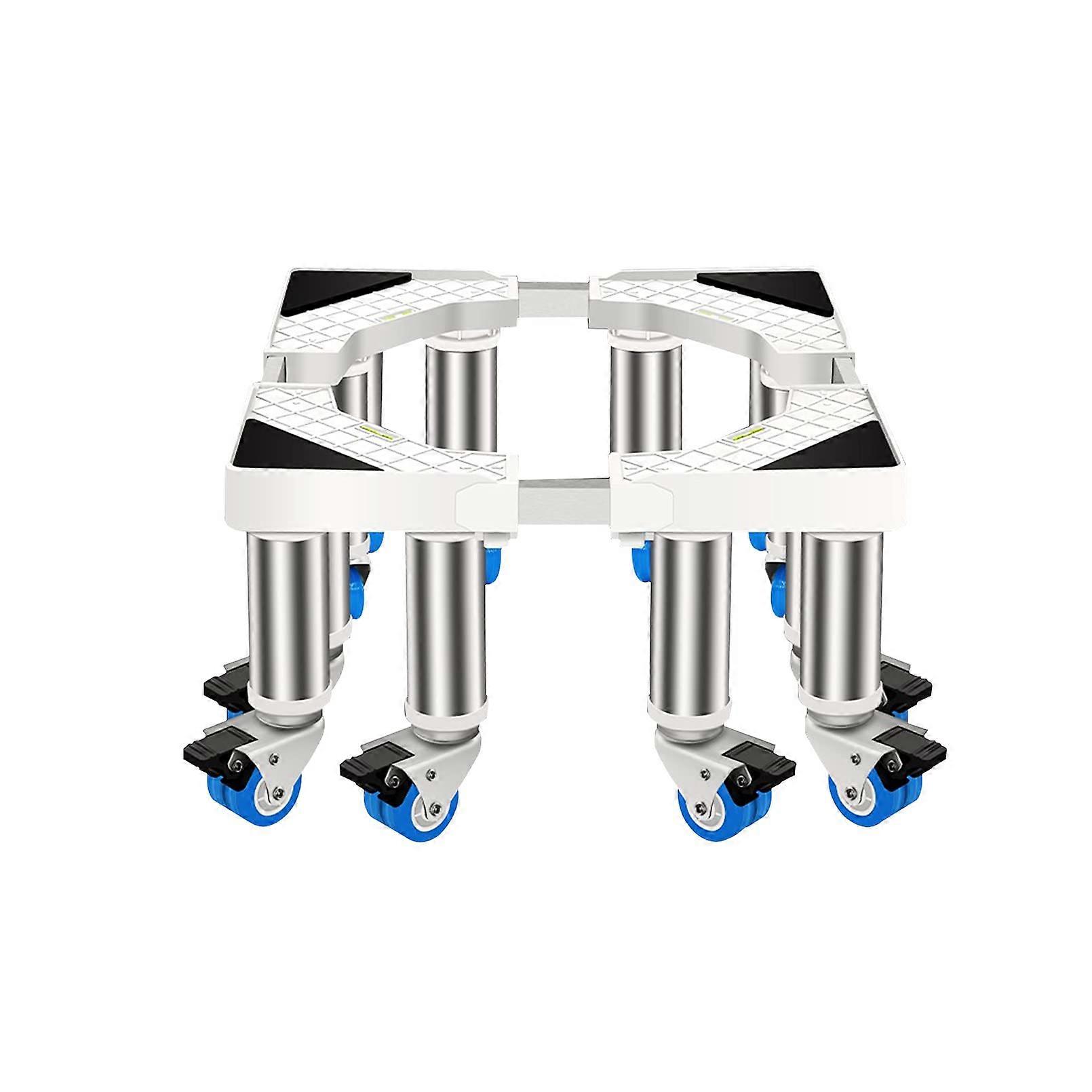 Washing Machine Stand Adjustable Base 4165cm with 12 Locking Wheels for Heavy Appliances