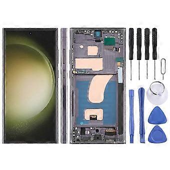 For Samsung Galaxy S23 Ultra SM-S918B 6,72 tommers TFT LCD-skjerm med digitaliseringsfunksjon, komplett montering med ramme, støtter ikke fingeravtrykksidentifisering, 26 sekunder
