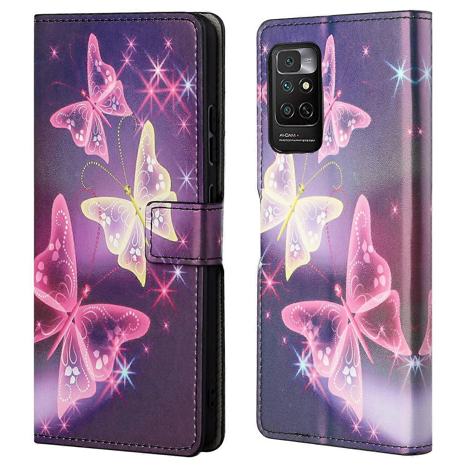 For Xiaomi Redmi Note 11S 4G/Redmi Note 11 4G (Qualcomm) Pattern Printing PU Leather Wallet Case Sta