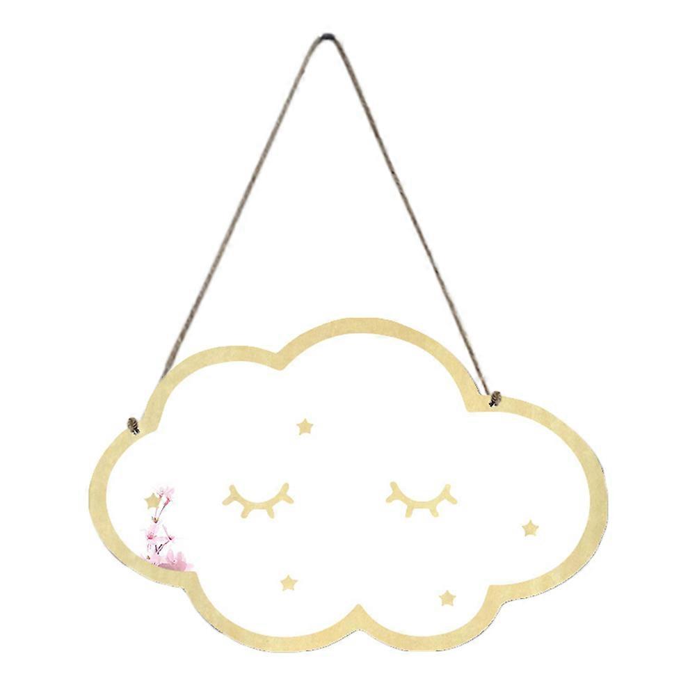 Acrylic Wall Mirror Wooden Frame Cartoon Mirror for Reflection