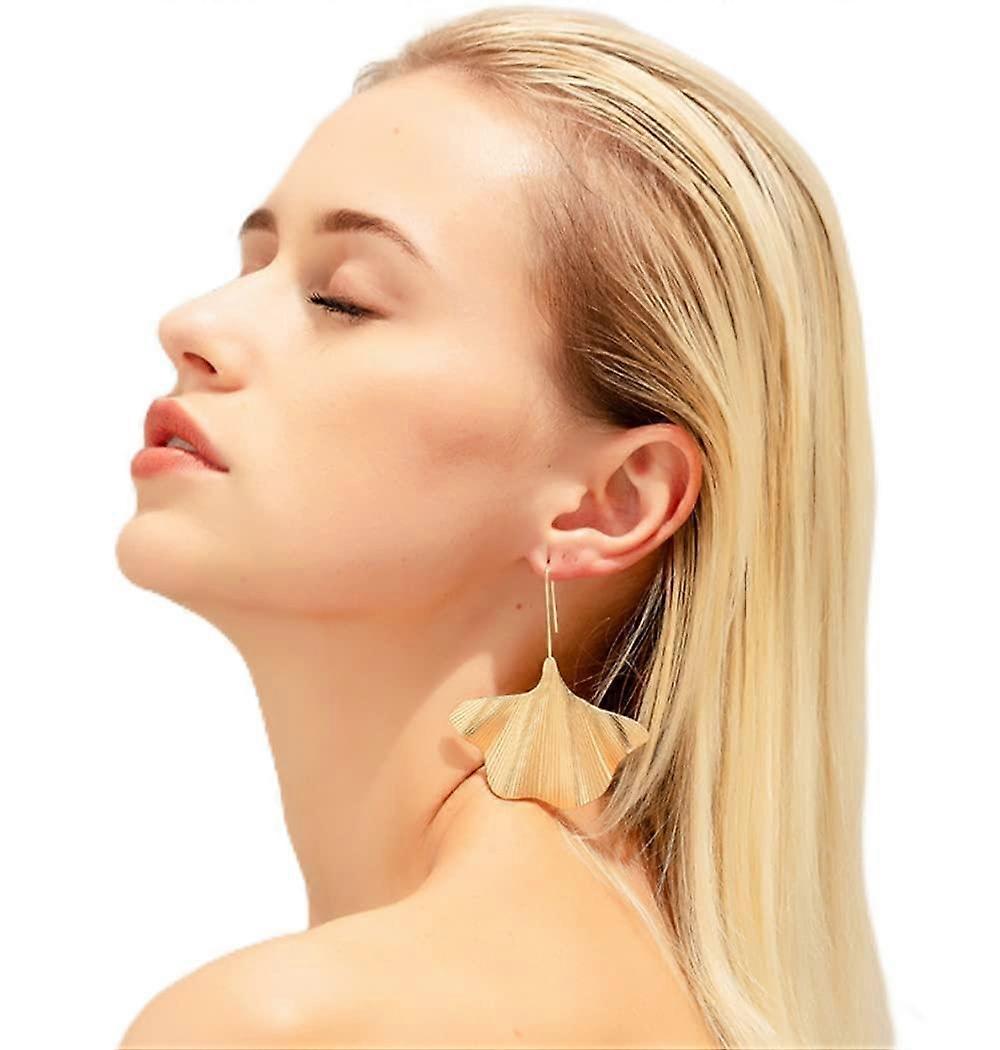 Shell Earrings Silver Dangle Boho Style Handmade Alloy for Wedding Bridesmaid Lightweight