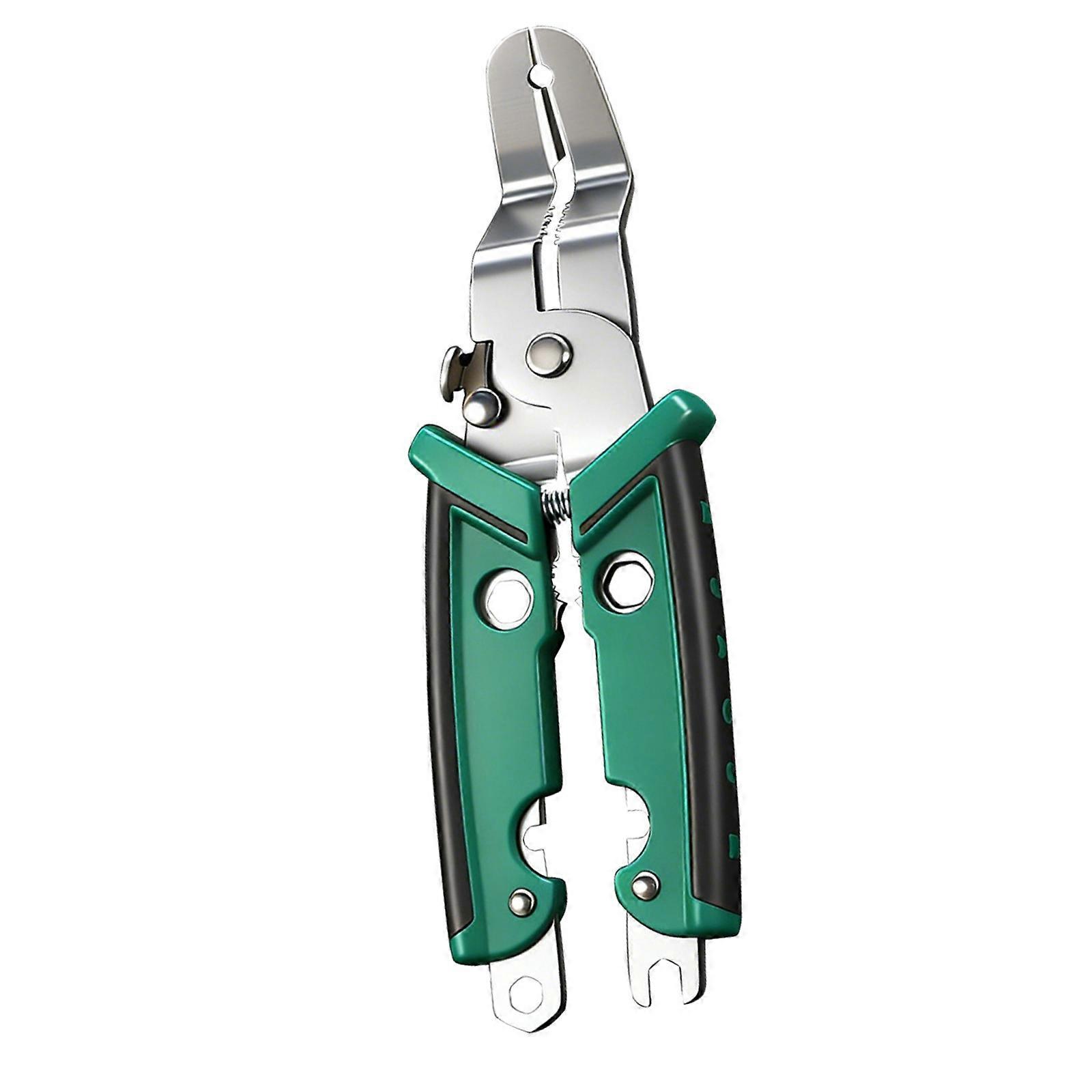 Wire Stripper Wire Splicer Cable Stripper Multipurpose Wire Stripping Tool Electrical Wire Pliers Wire Stripper  Green