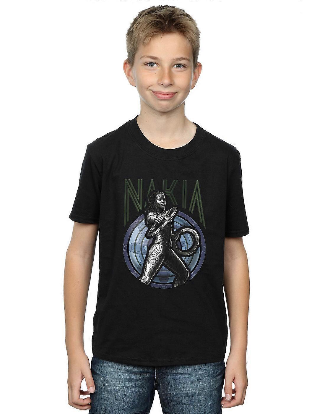 Marvel Boys Wakanda Forever Nakia Shield T-Shirt