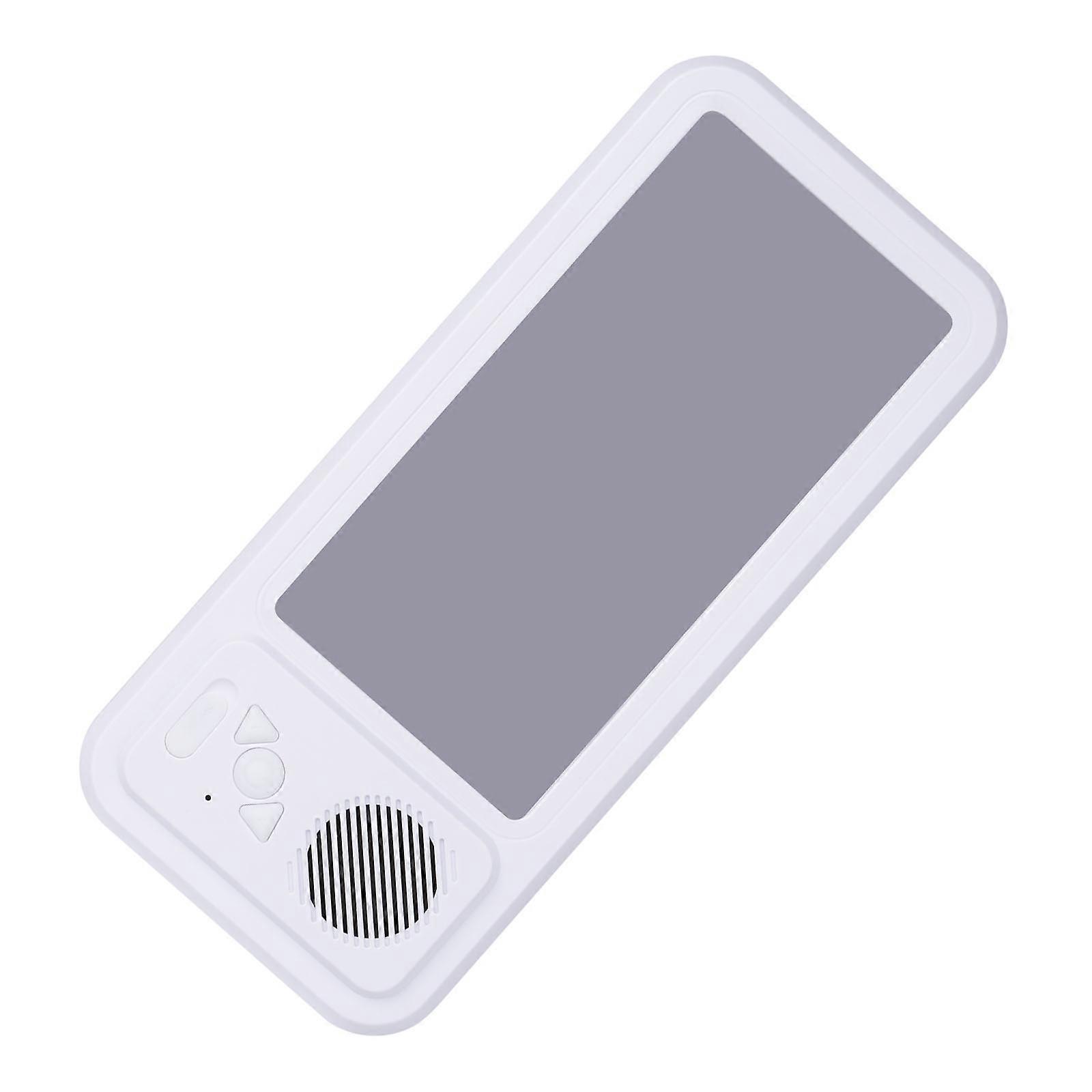 Secure Angle Adjustable Shower Phone Holders Featuring Water Resistant Music Speaker  White