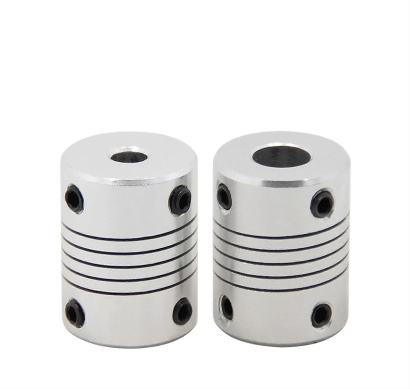 3D Printer Flexible Shaft Coupling 3x5mm Aluminum CNC Motor Coupler 2PCS Shock Absorption