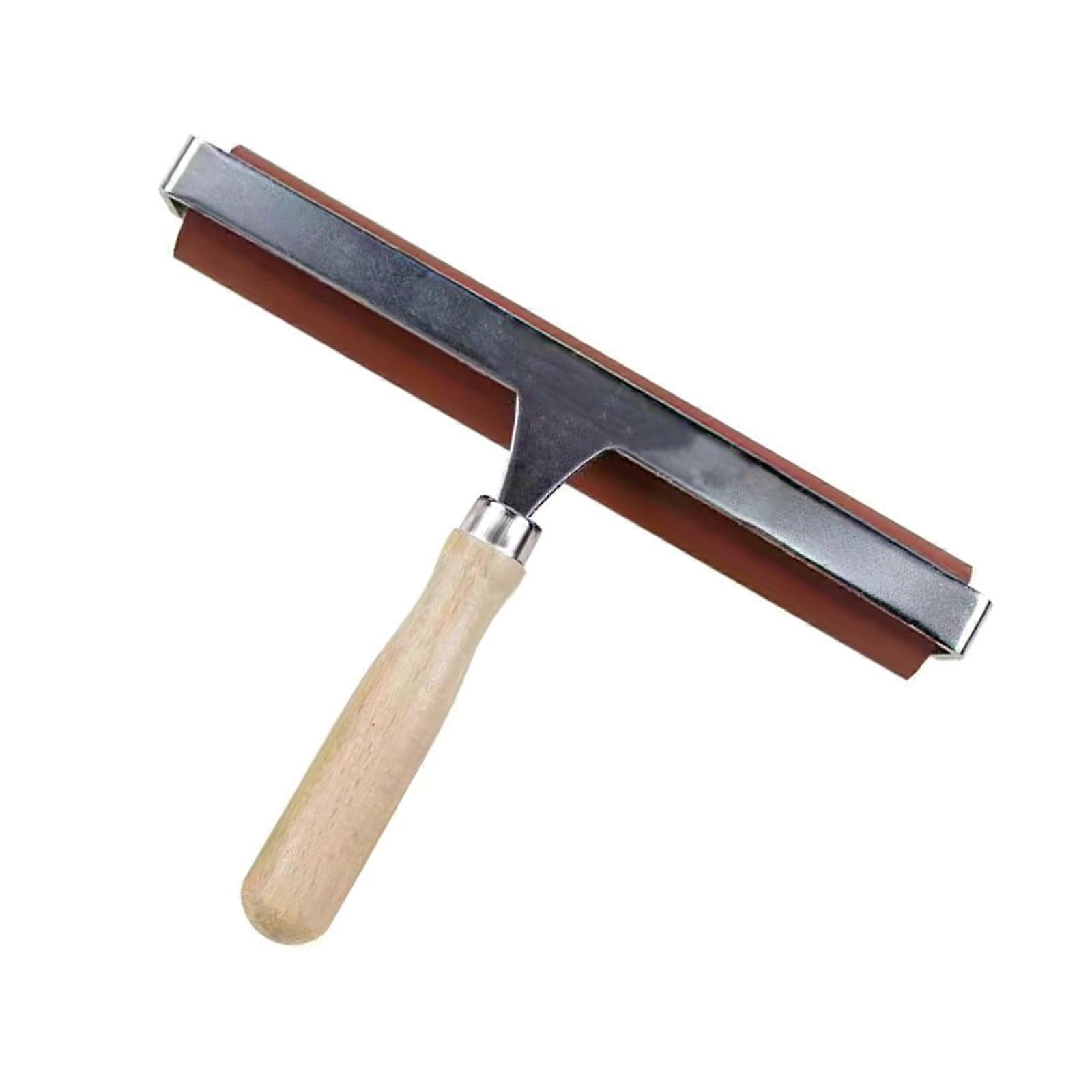 Wood Handle Rubber Brayer Roller Set for Block Printing and Printmaking Large Area Coverage