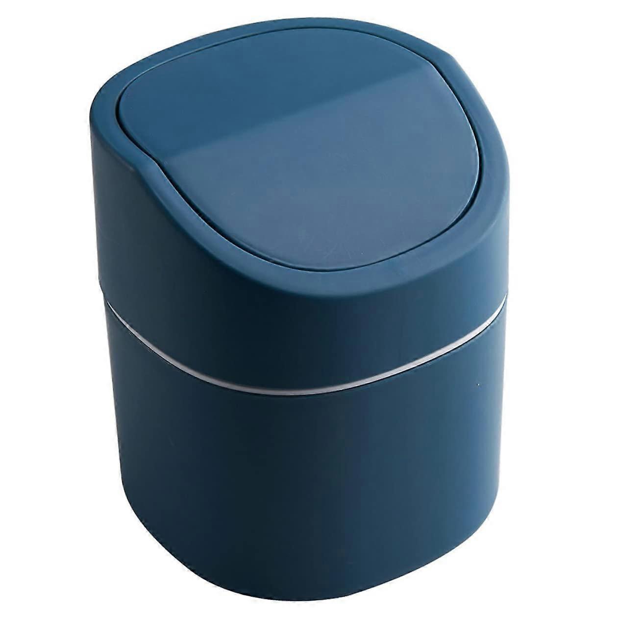 Mini Desktop Trash Can with OdorReducing Flip Lid, Small Countertop Waste Bin for Office Kitchen