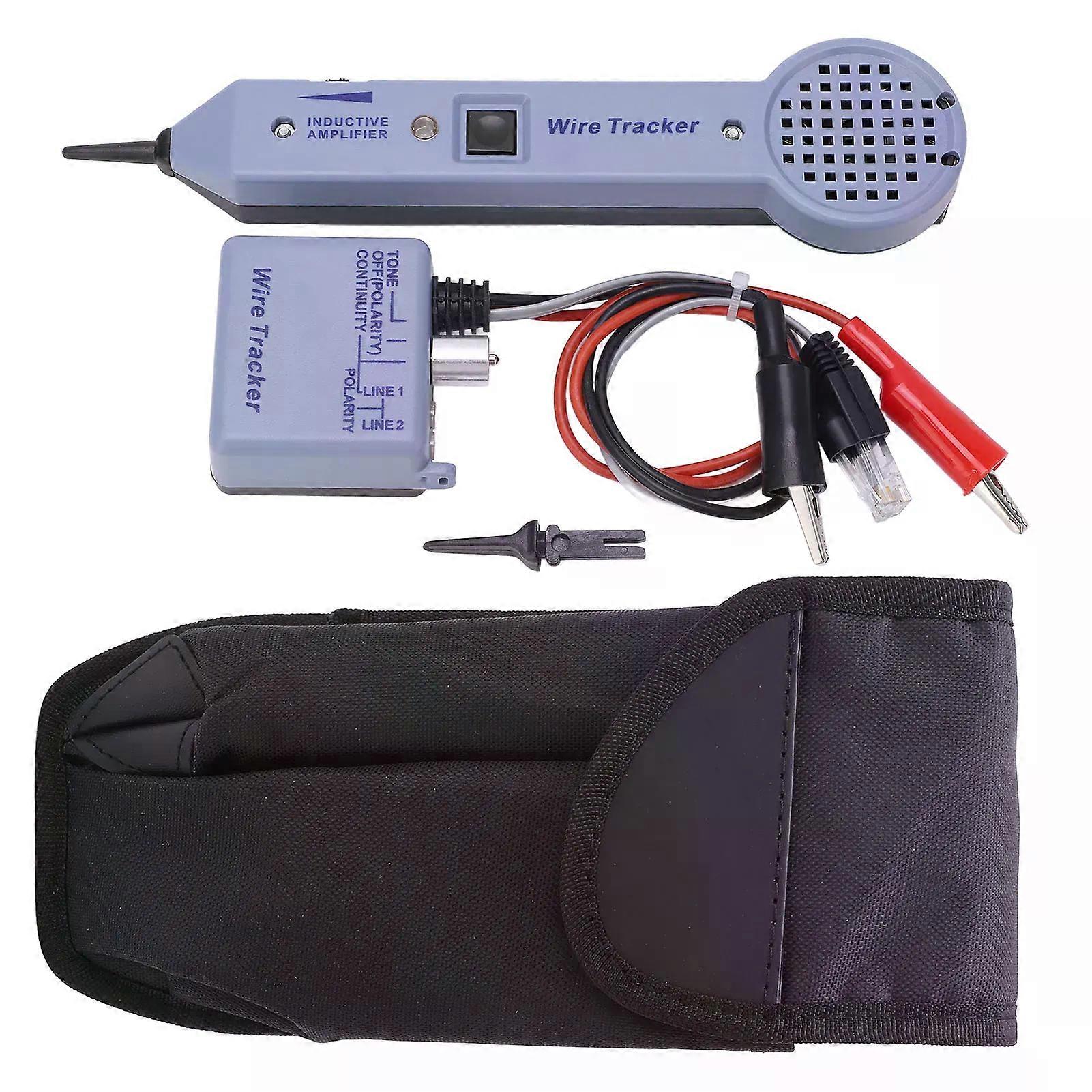 Tone Generator Probe Kit Multifunctional Wire Tracer Tester ABS Shell High Efficiency for Cable Maintenance