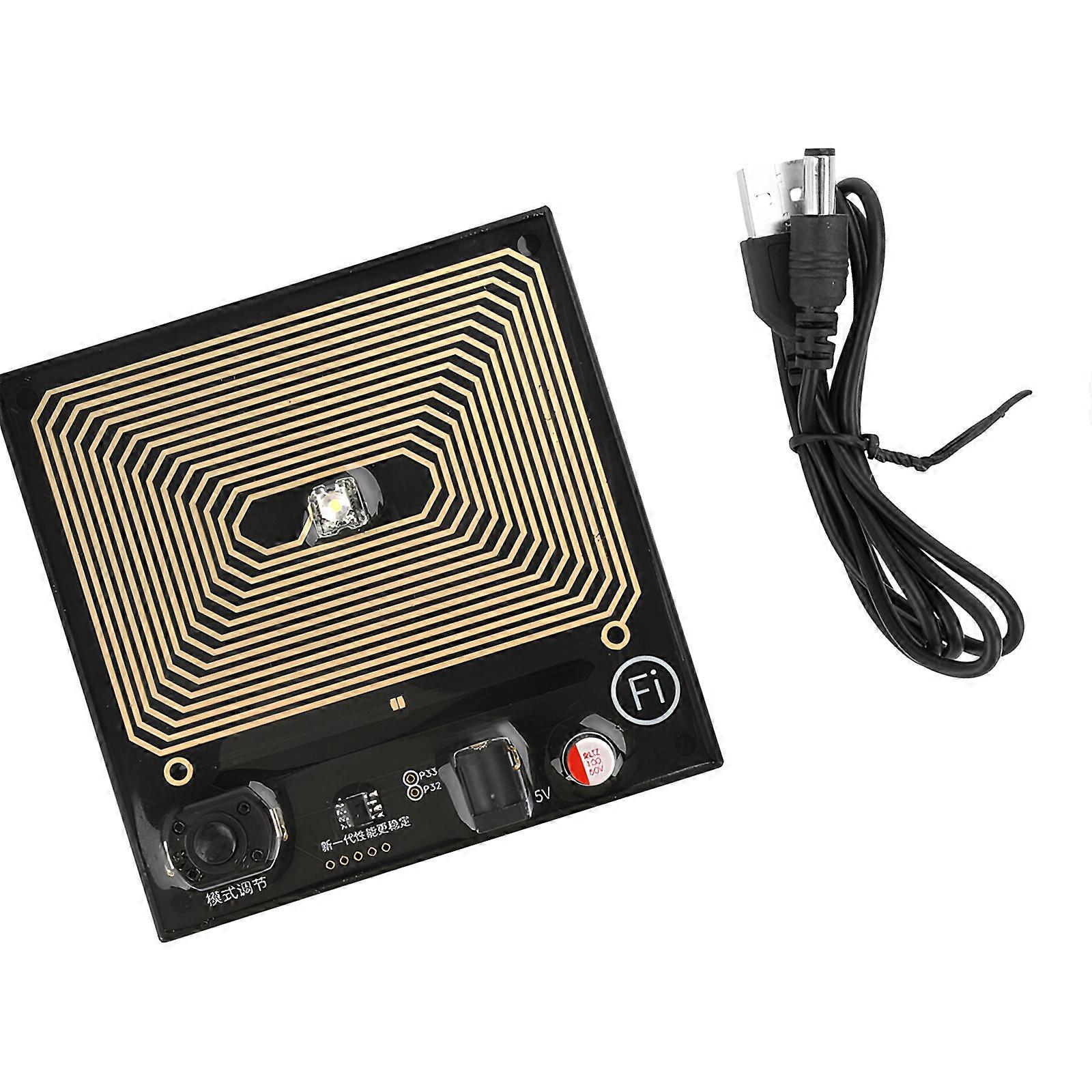 Sine Output Auditory Resonator Resonance Generator 7.83Hz Frequency 3 Adjustable Level 5V Power For Signal Generation  gold