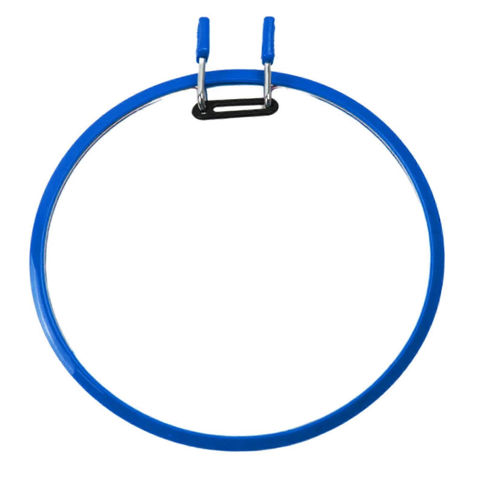 Adjustable Embroidery Hoop with Spring Clip 22cm Plastic Frame for Cross Stitch and Needlework