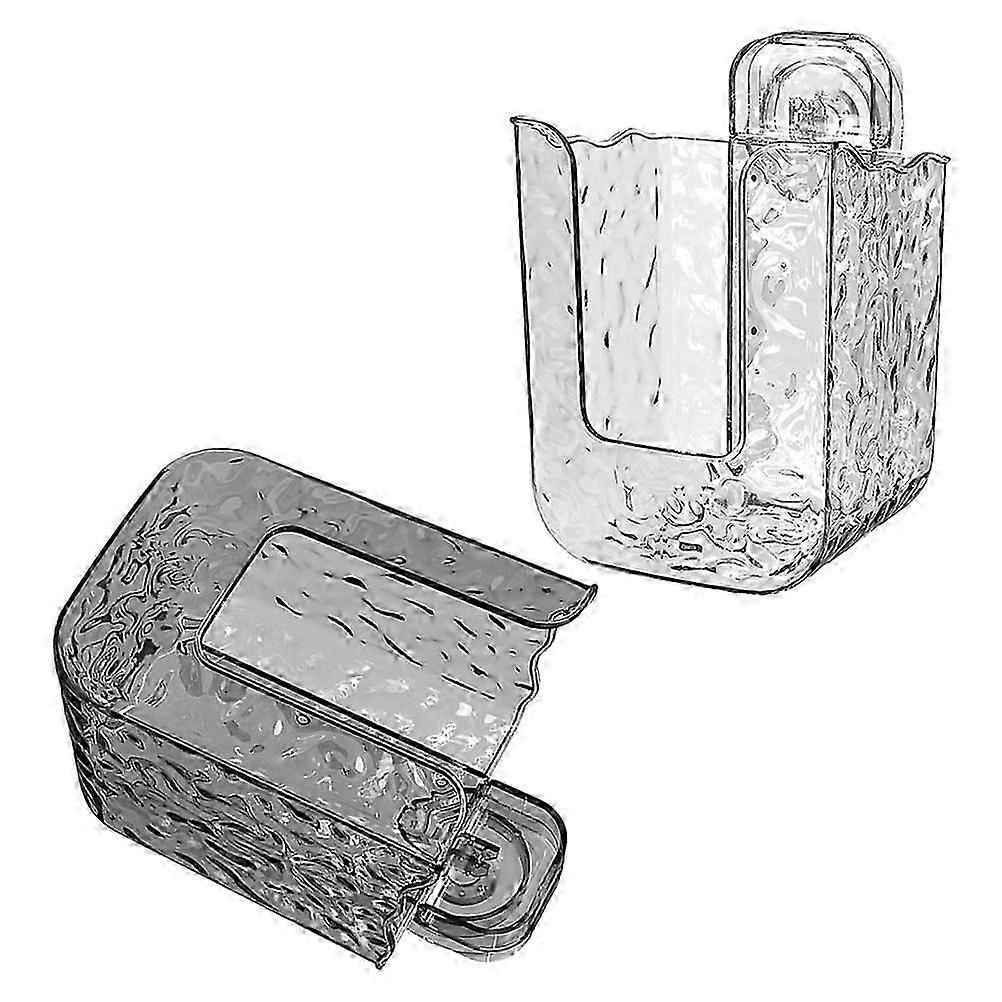 Wet Wipe Box Kitchen Storage Holder Wall Mounted with 2Pcs Suction Cups