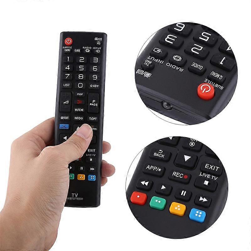 Remote Control Replacement Quality AKB73715601 1Pc High Black Controller