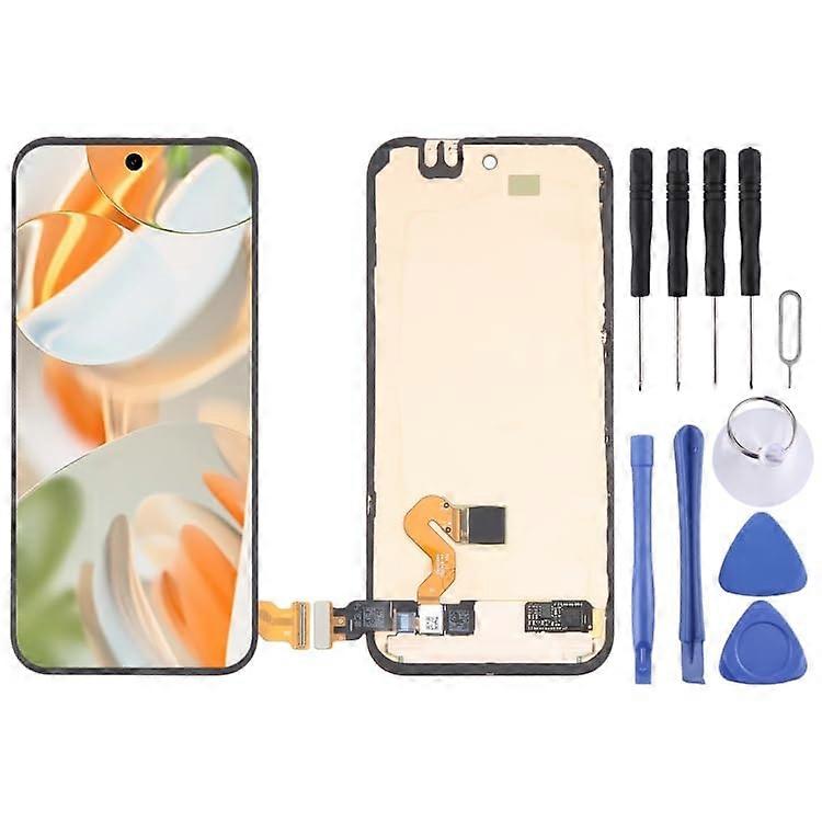 Screen Replacement OLED Display Digitizer Full Assembly with Frame PreTested for Pixel 9 Pro