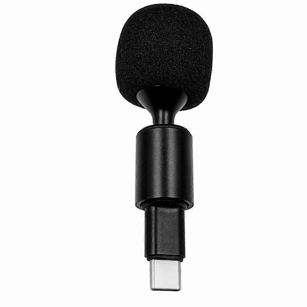 Portable Mini Microphone 3.5mm Stereo Type-C Flexural Bendable Wireless Mic for Phone Cameras Computer Laptop PC