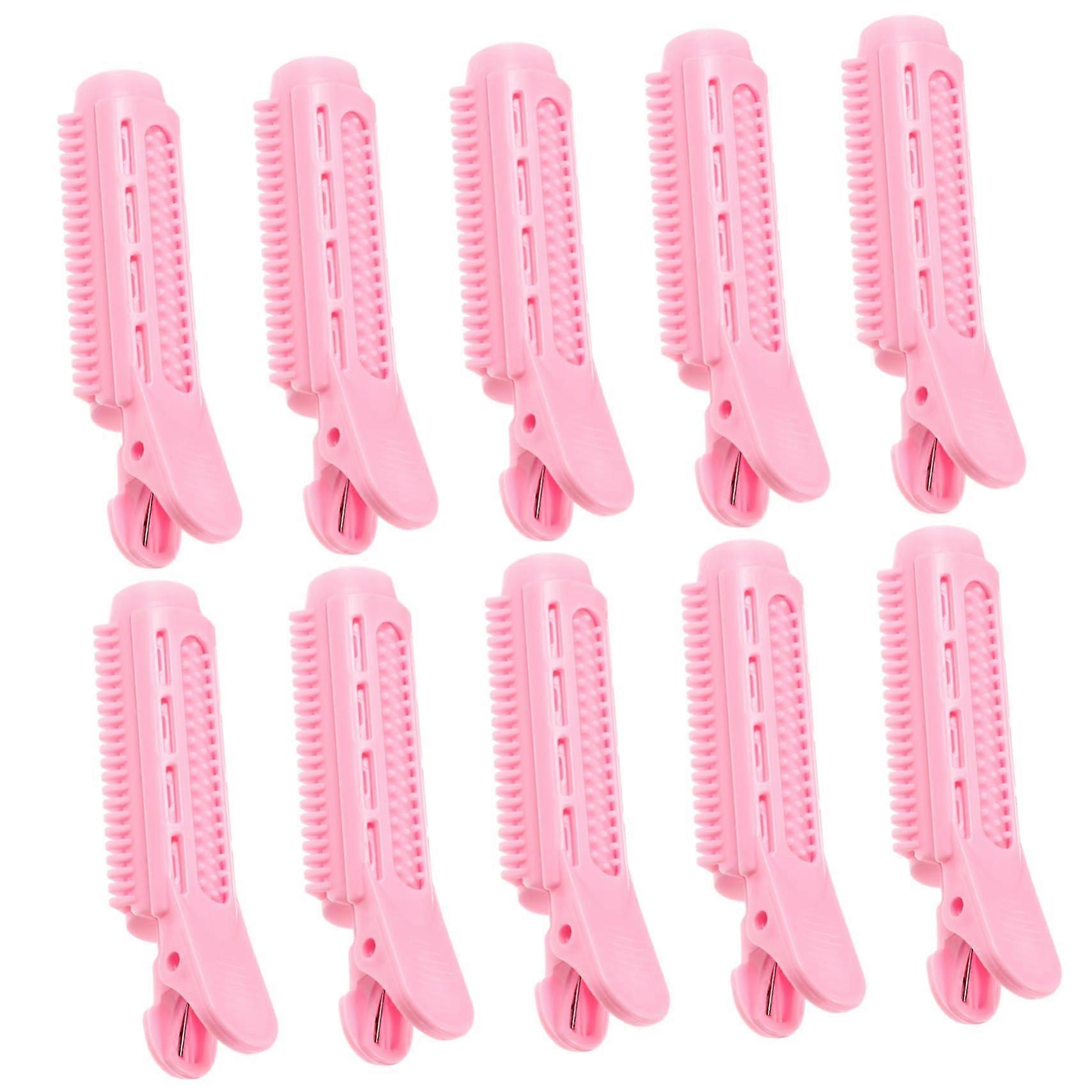 10pcs Hair Roller Clips for Bangs Curlers with Secure Snap Clips Heat Styling