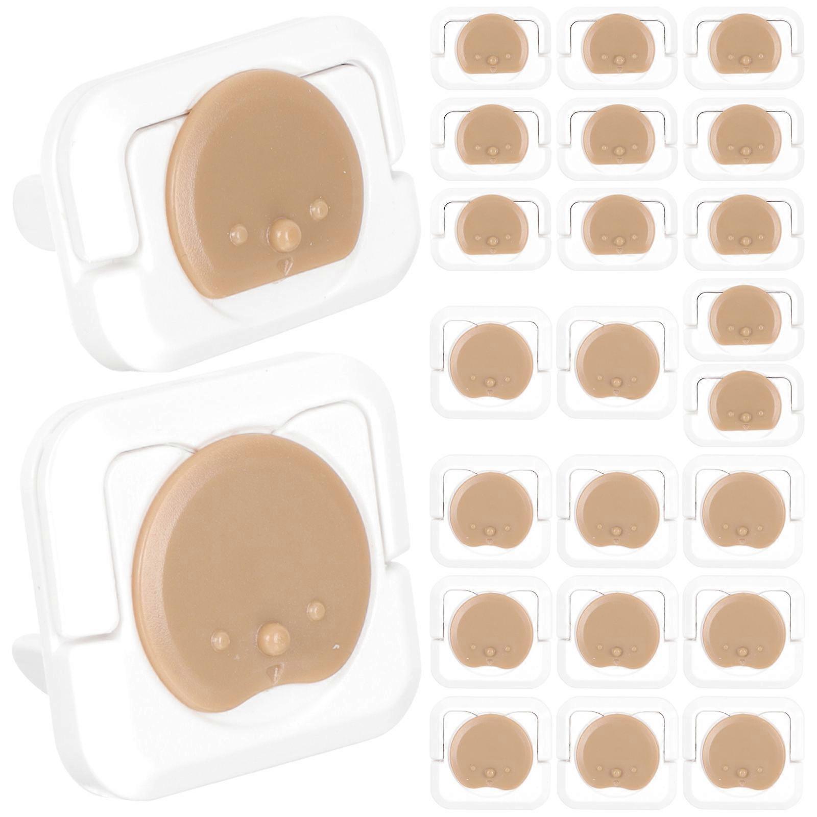 Outlet Plug Covers Baby Proofing Pull Ring Handle Restaurant Protection Square Shape 24Pcs