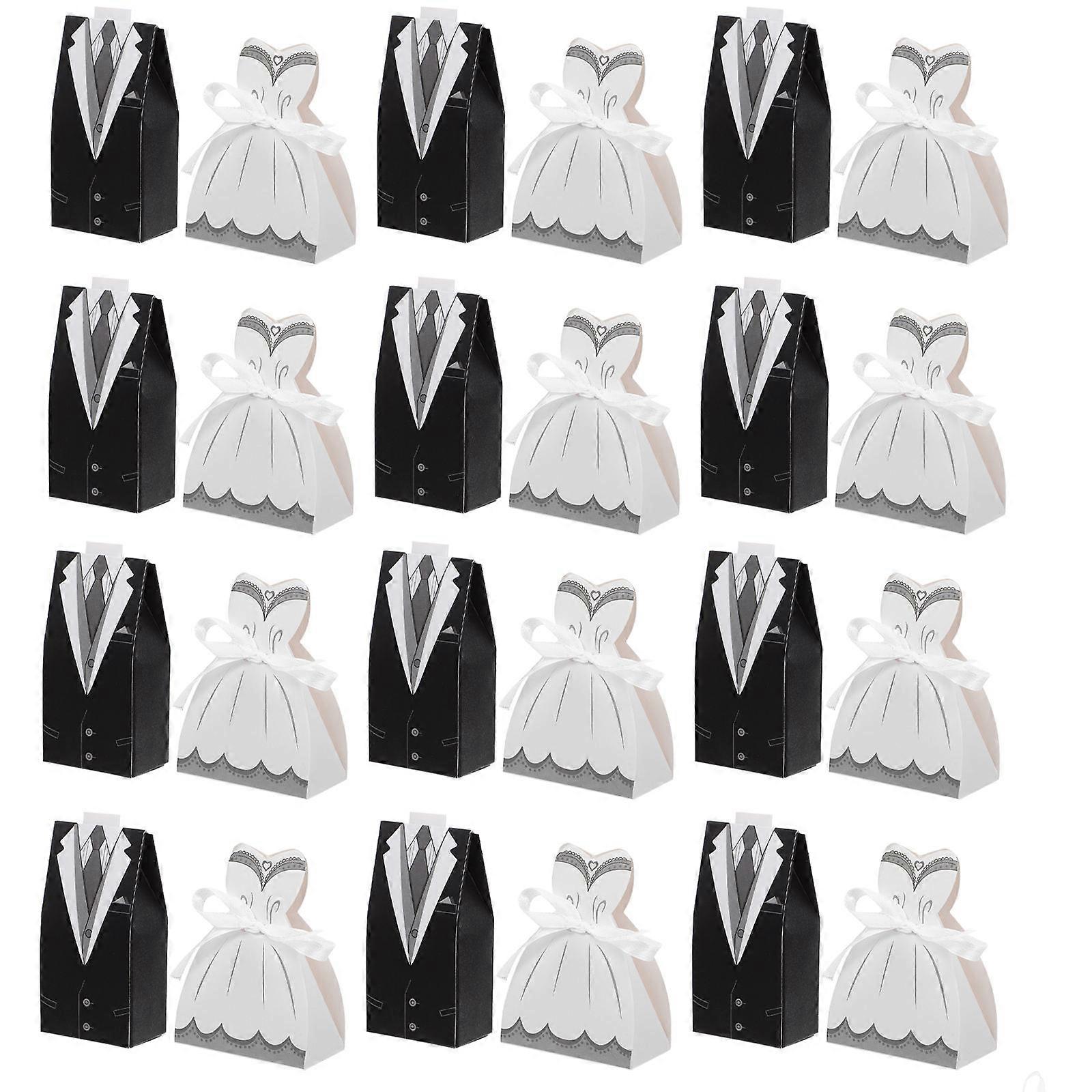 Candy Box Wedding Storage Boxes For Brides And Grooms Multi Colored 100Pcs Candy Packaging