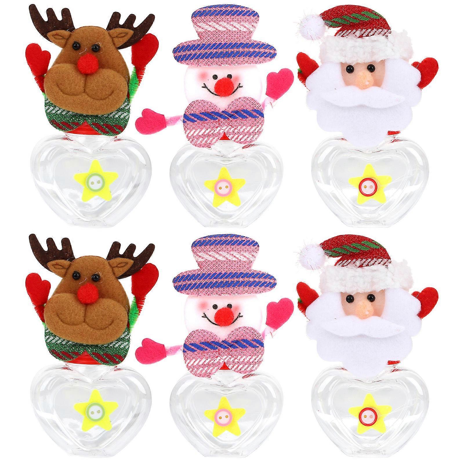 Christmas Treat Boxes 6Pcs Candy Jar for Candy Holding