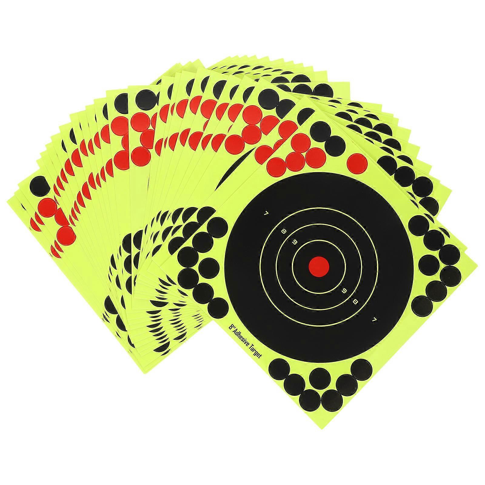 Aiming Stickers Adhesive Fluorescent Paper for Darts 25Pcs Set