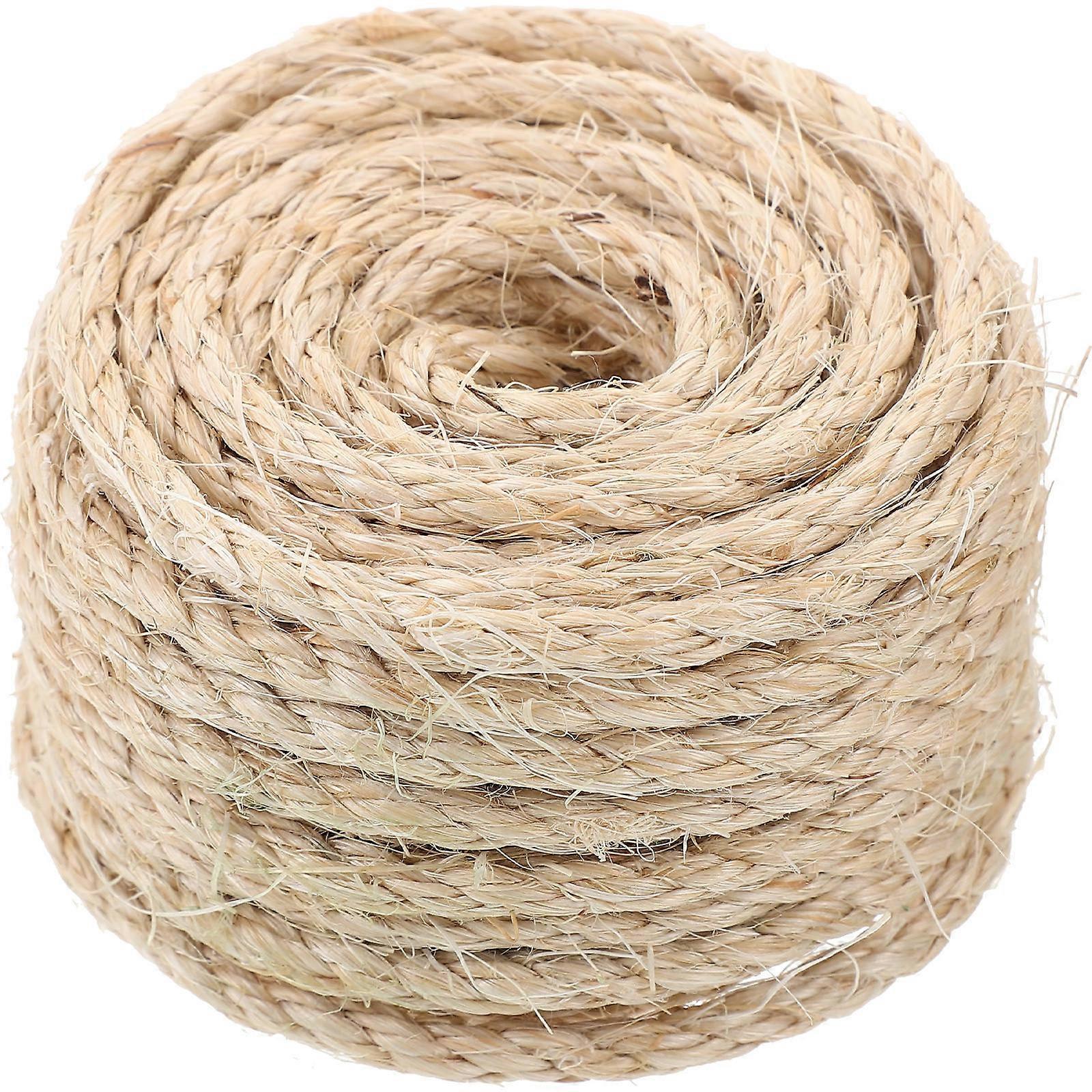 Multi-Function Hemp Rope for Cat Tree Scratching 4 Rolls Beige Design