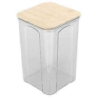 Airtight Food Storage Jar with Bamboo Lid for Noodles, Flour, Cereal, Rice, and Tea