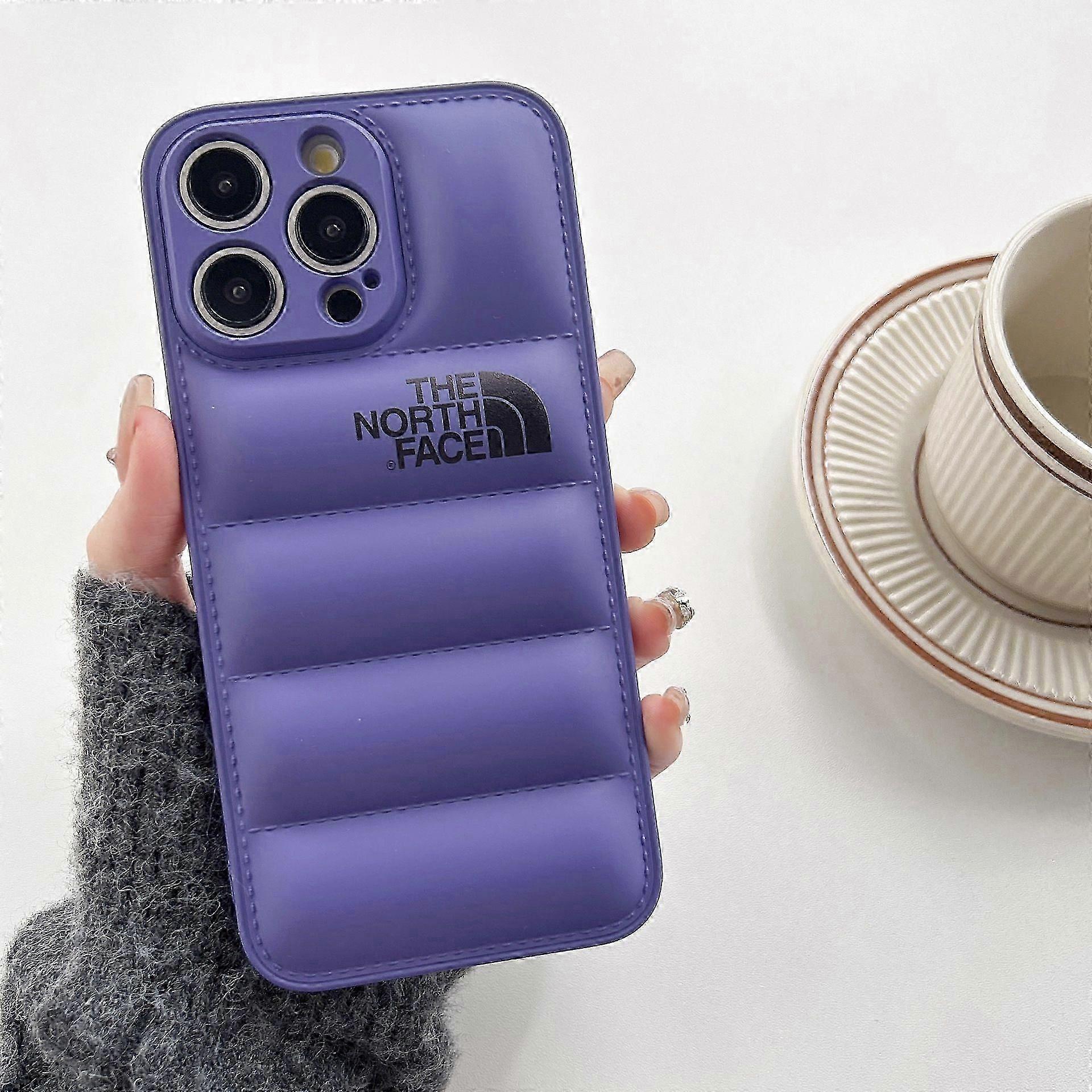 Down jacket series compatible with Apple 16Pro mobile phone case anti-fall-