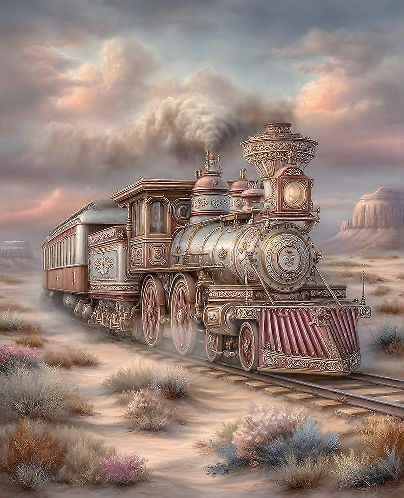 Train Railroad Jigsaw Puzzle Brain Teaser V4607