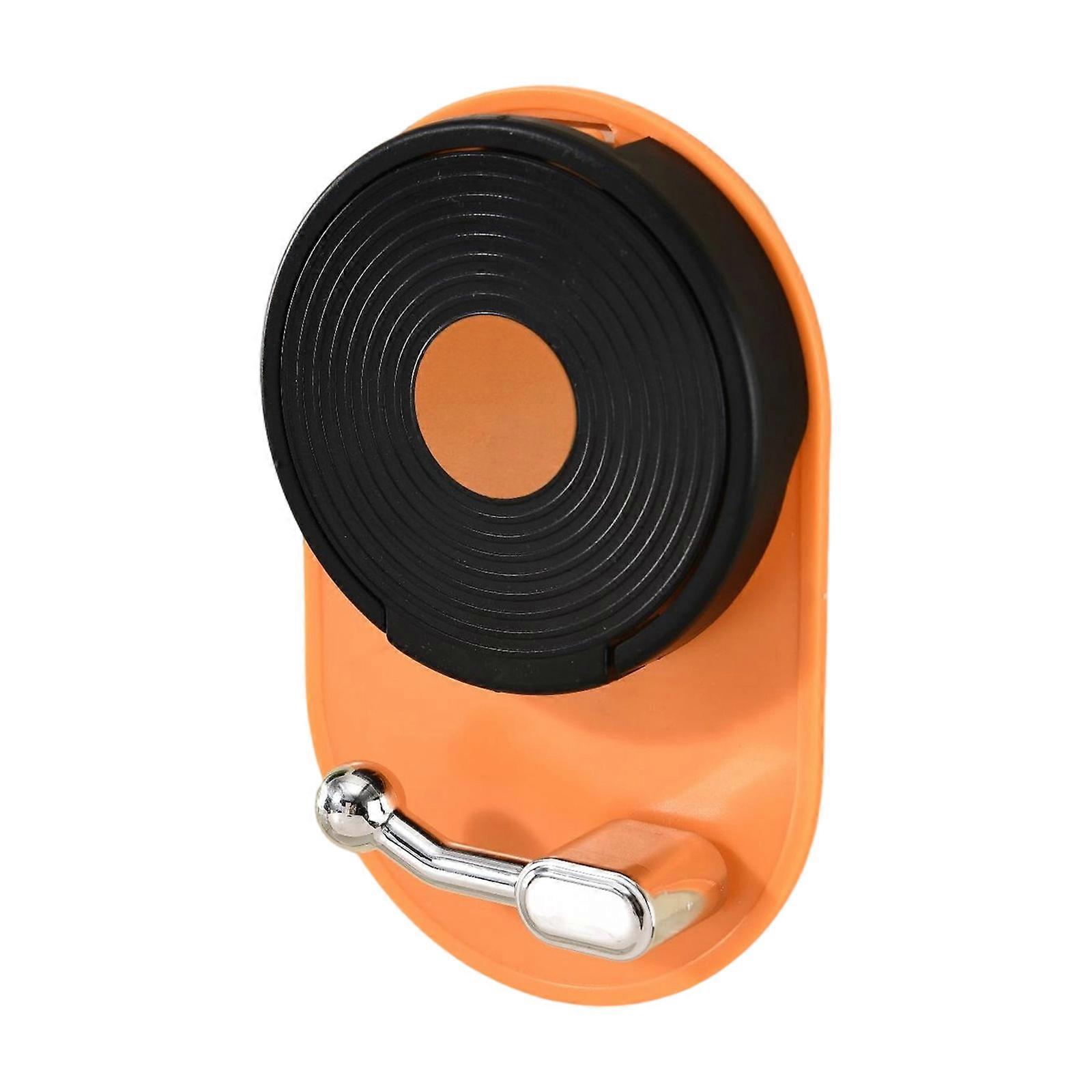 Space Efficient Cup Storage Rack Foldable Structure Holds Beverages Containers Securely Without Damaging Walls  Orange