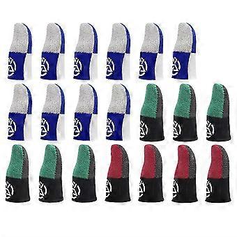 20Pcs Gaming Finger Cover Anti-Slip for Gamer Mobile Finger Glove Breathable Finger Sleeve Gamer Thumb Protector