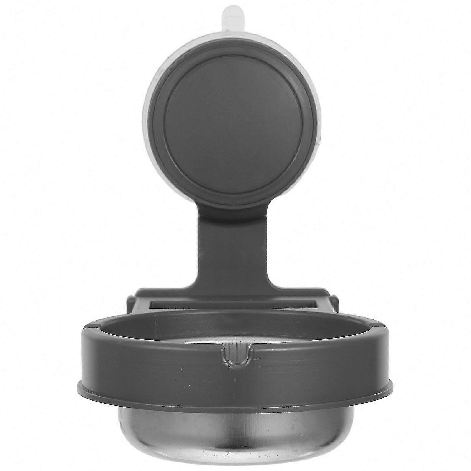 Suction Cup Ashtray for Wall Mounting, Compact Split Design for Bathroom and Kitchen, Space-Saving Solution for Smooth Surfaces