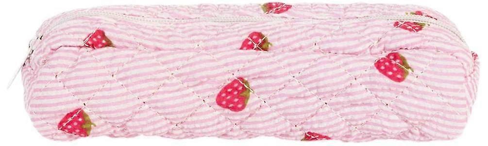 Moon Nude Strawberry Pencil Case - Pink/Red