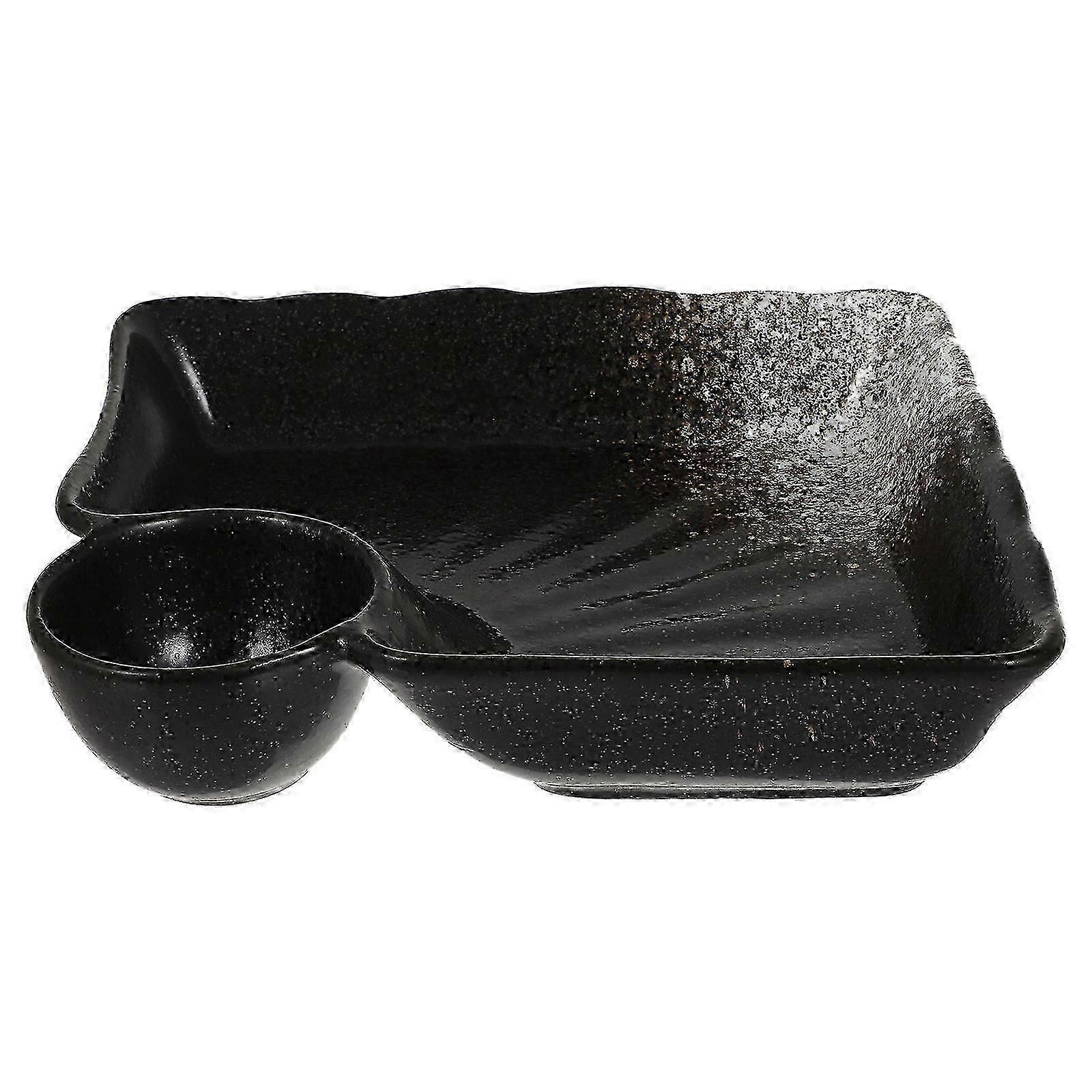 Ceramic Dumpling Plate, 1Pcs, for Sauce, Dumpling Serving Dish