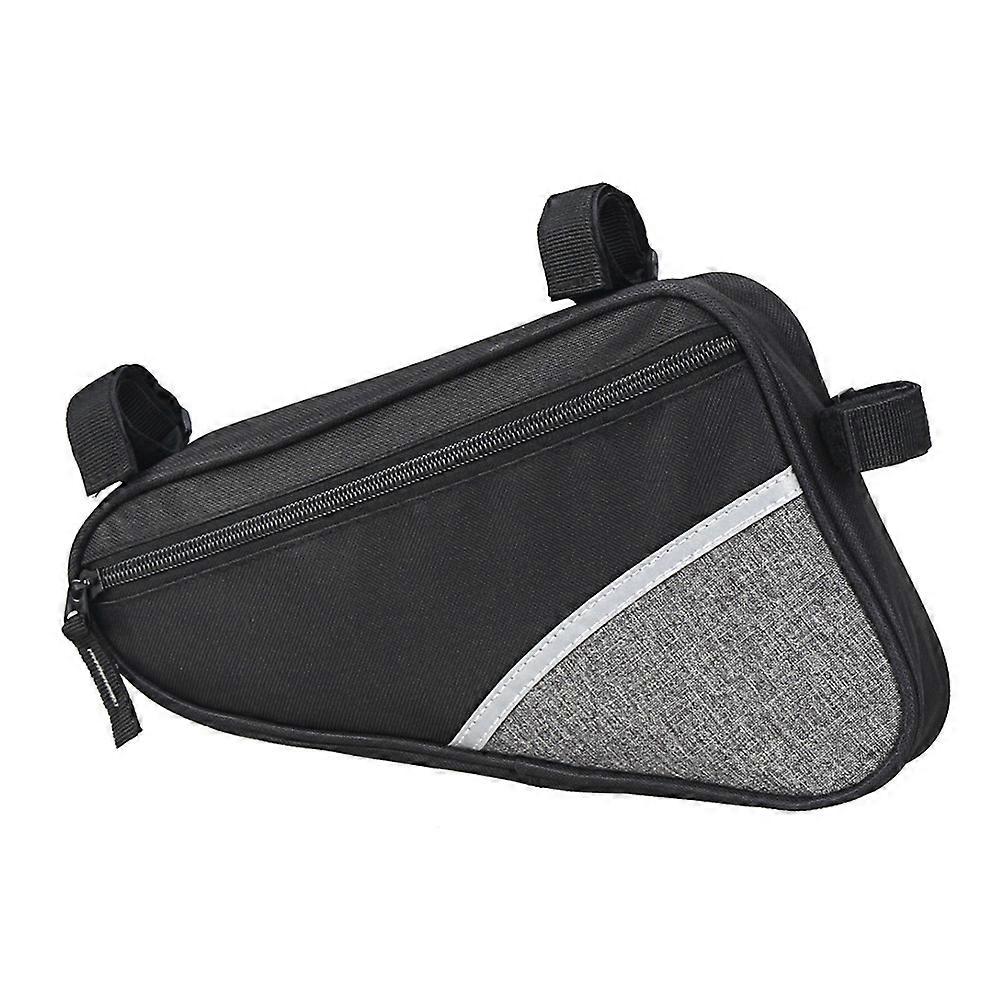 Bolsa triangular impermeável para bicicleta.