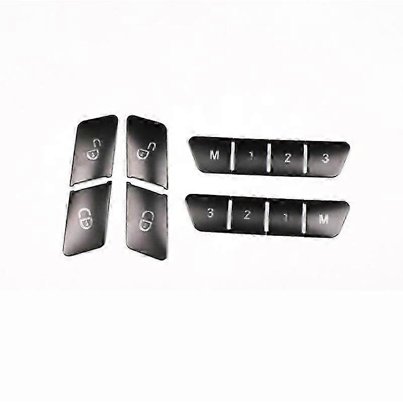 12Pcs Car Door Lock Switch Cover Trim for C E Class