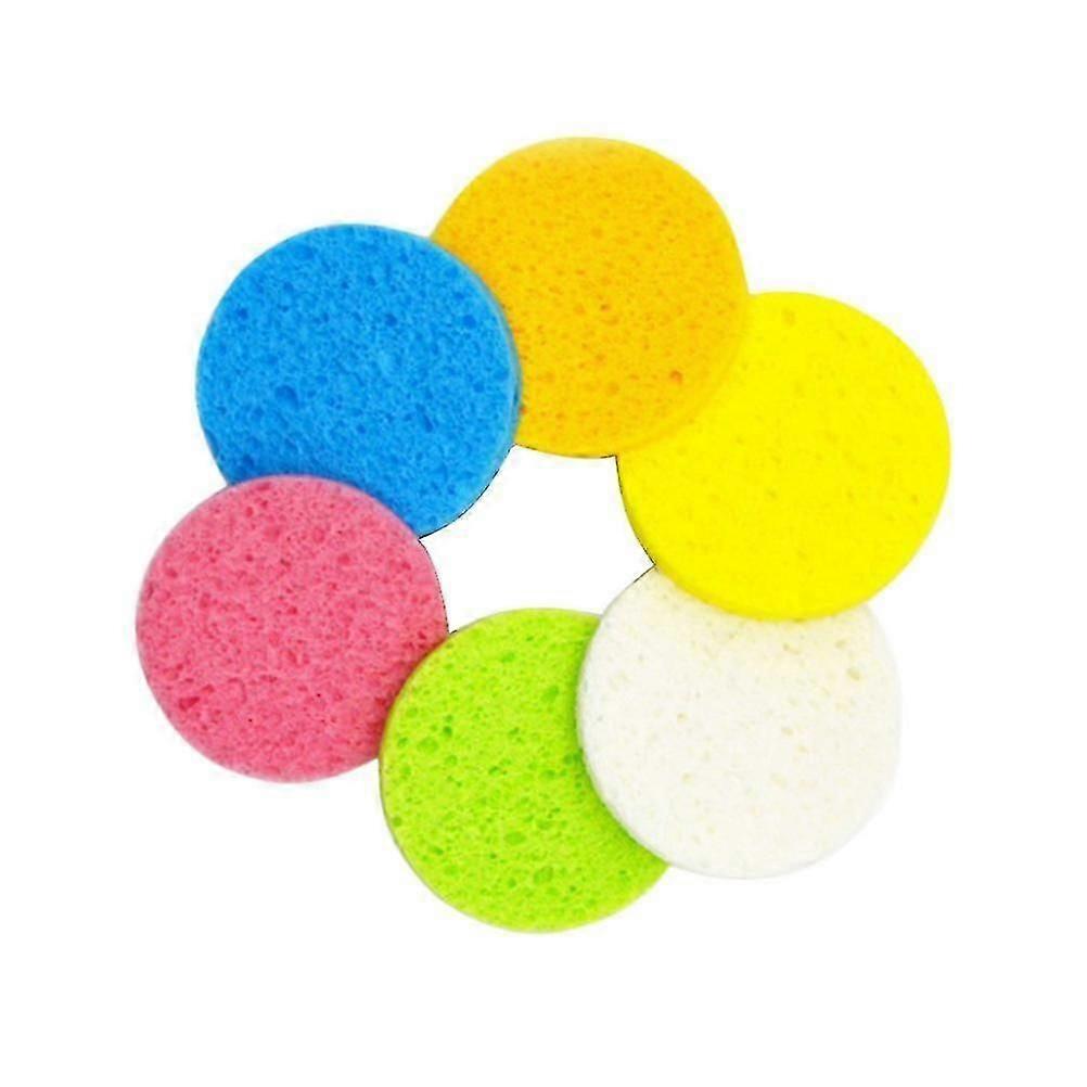 Wood Pulp Sponge Compressed Round Dishwashing Sponge for Kitchen Use 50Pcs
