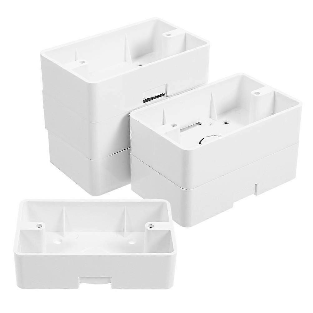 Wall Mounted Plastic Junction Box for Electrical Outlet Installation 24Pcs