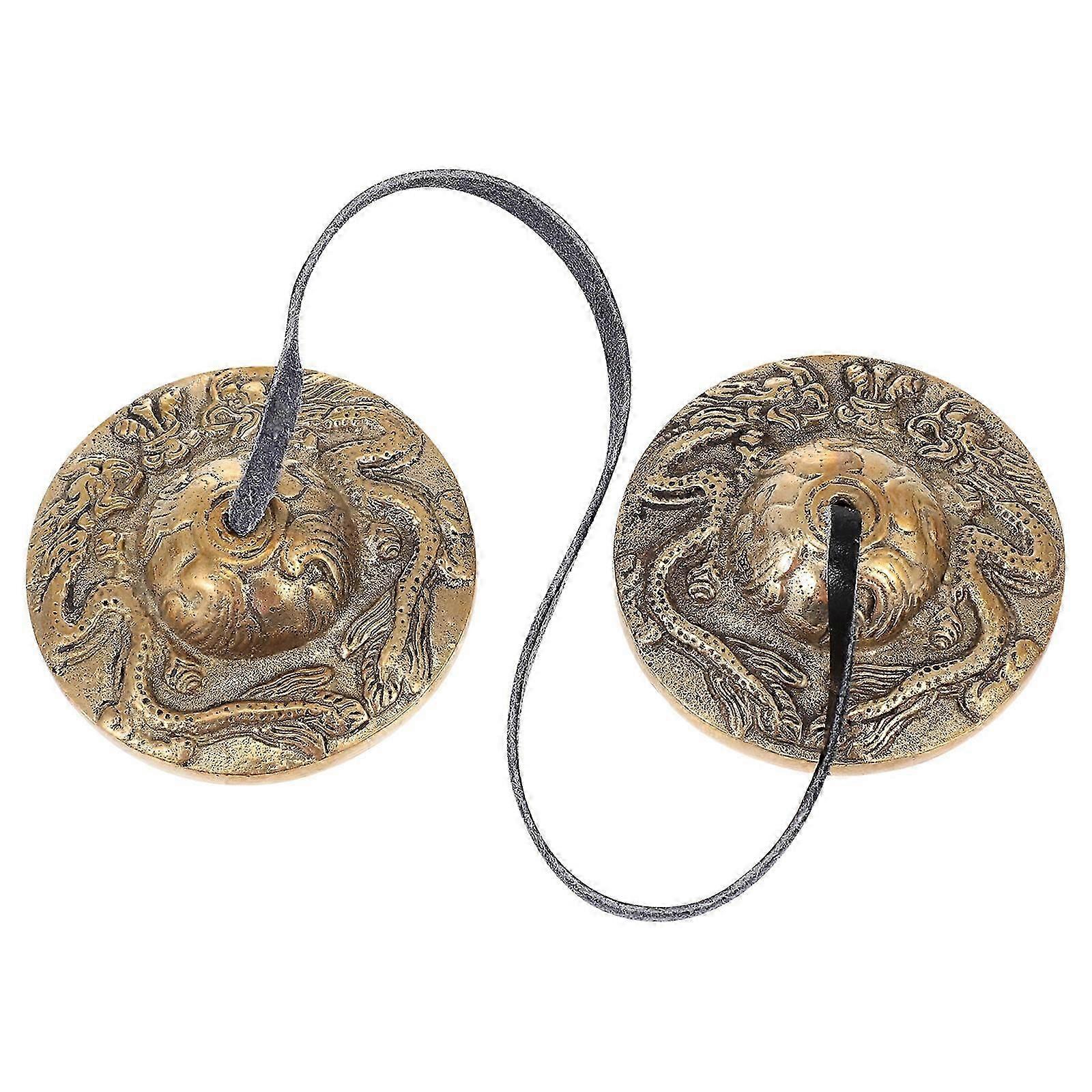 Copper Cymbals Bell for Meditation with Percussion Function Instrument