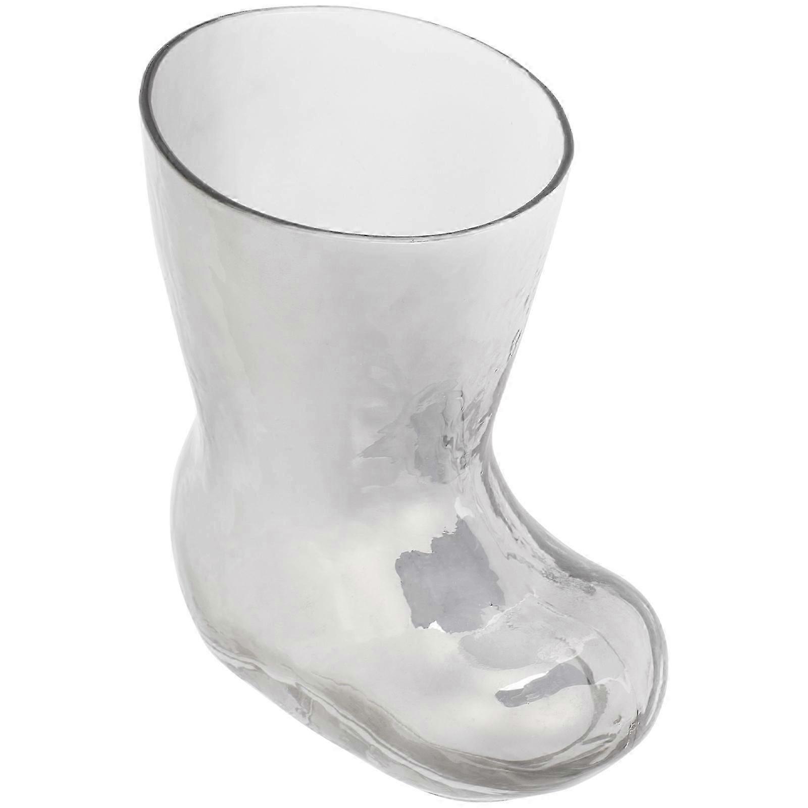Boot Shape Transparent Glass Cup for Home & Coffee Use