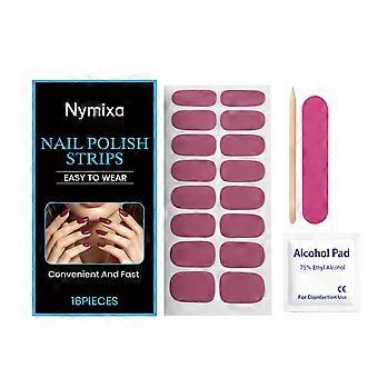 2pcsSoft Gel Nail Stickers Set, Burgundy