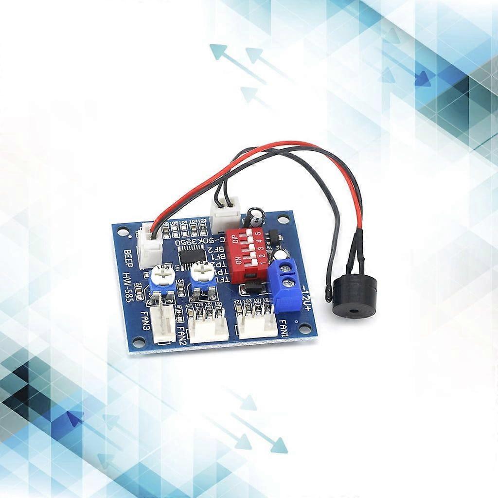 Speed Controller with Temperature Sensor DC12V Speed Regulator Temperature