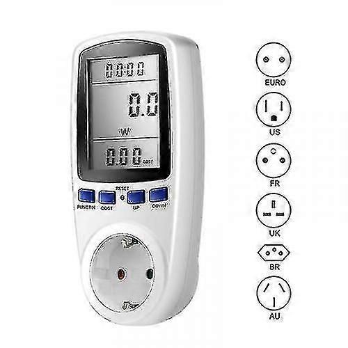 220v Ac Eu Digital LCD-effektmåler