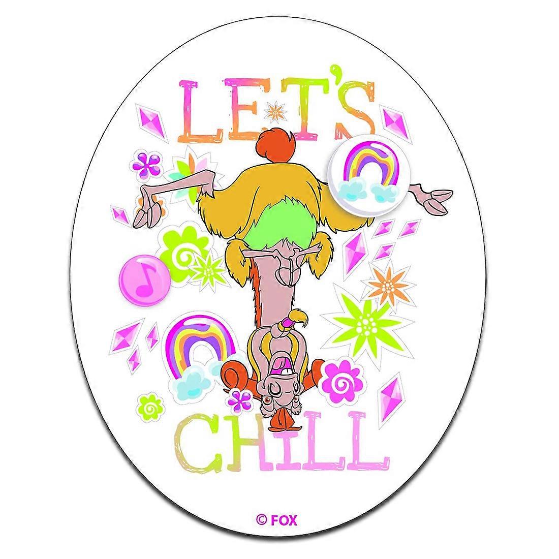Ice Age Let ́s chill oval - Patch / Iron on Patch