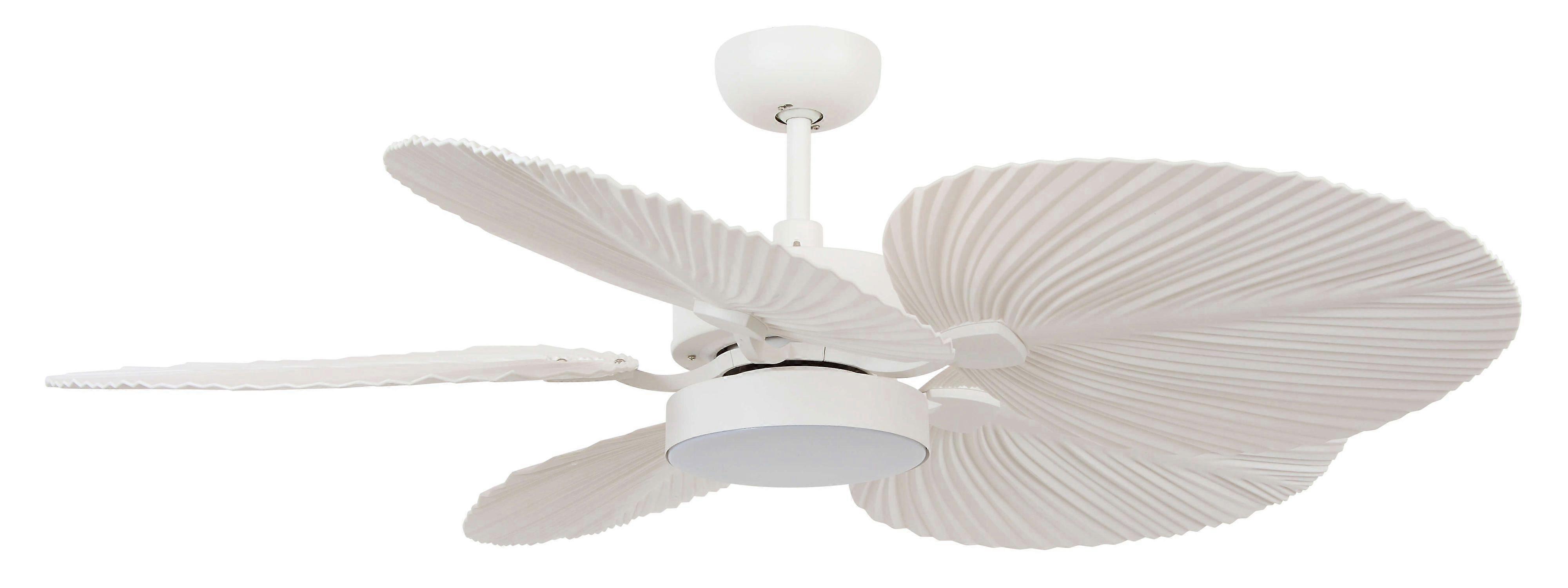 Fã de teto dc Bali White com LED e controle remoto