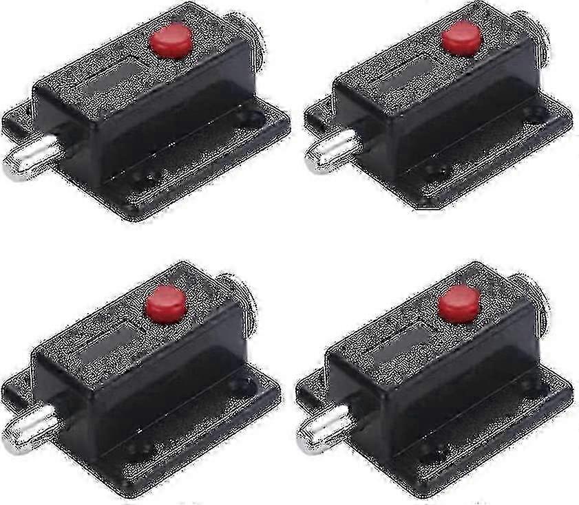 2026 Automatic Spring Loaded Door Latch With Spring Button Black (10pcs)