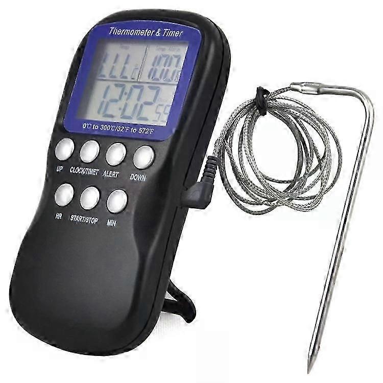 Digital Food Thermometer-2 PCS Electronic Probe with Timer & Temperature Sensor |