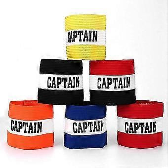 Soccer Captain Armbands, 6 Pack 6 Colors One Size Elasticated for Adult Youth Multi-Sport Use