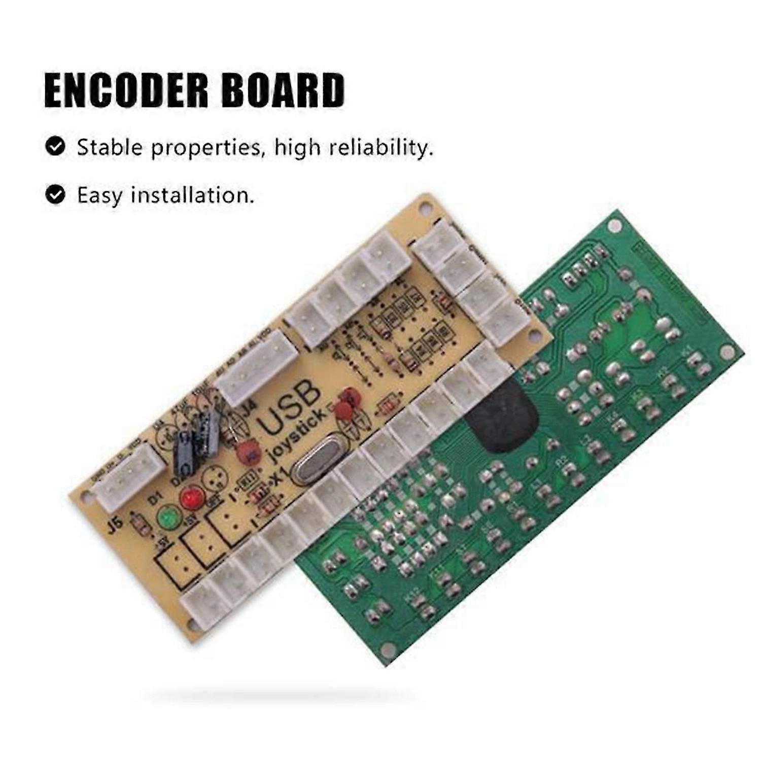5V LED Zero Delay Board Arcade Game USB Encoder to PC for Joystick Control Push Button Connection Ca
