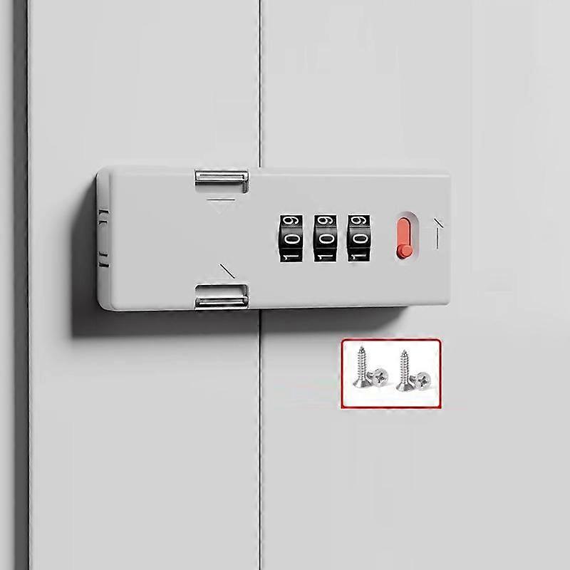 Screw-Mounted Door Latch With Built-In Latch Combination Lock