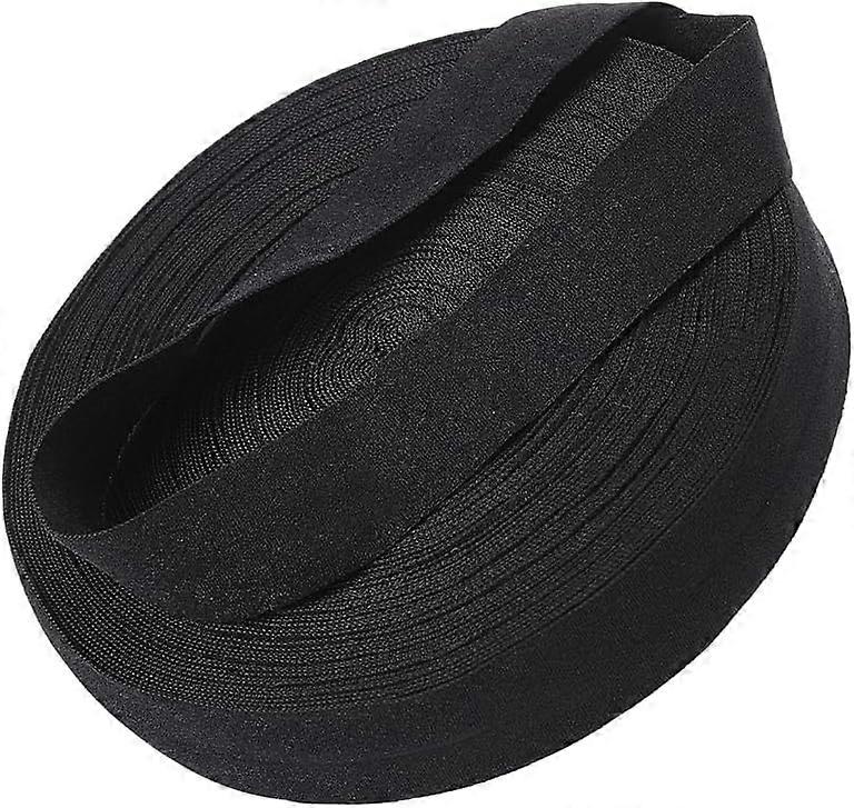 20M Polyester Elastic Cords Flat Black 20mm 21.87 Yards(20m)/Set